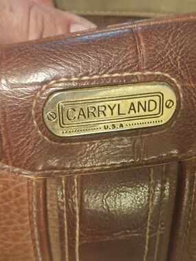 Carryland Classic Brown Leather Satchel - Rich Brown